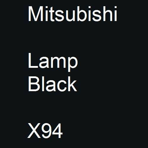 Mitsubishi, Lamp Black, X94.